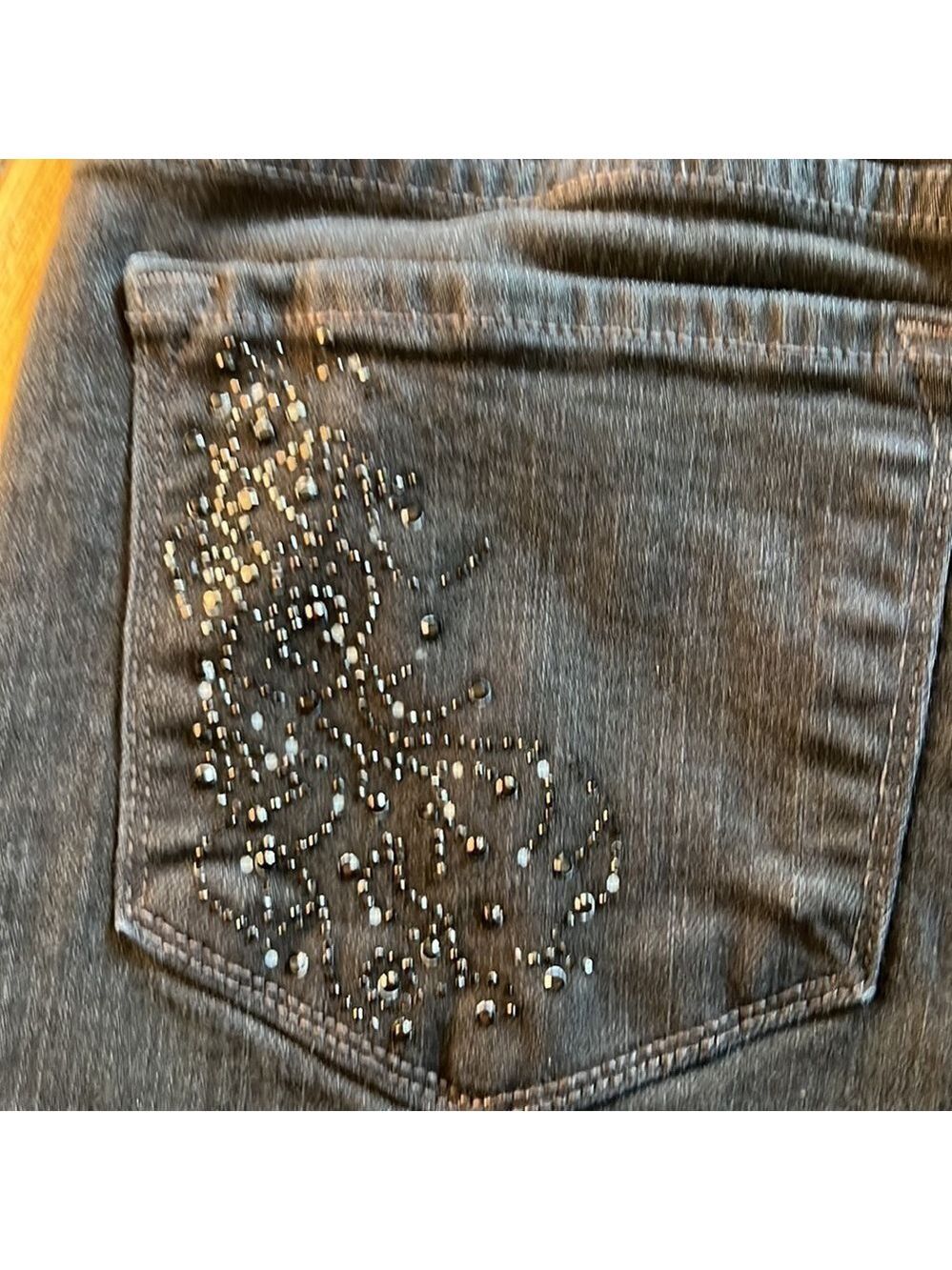 Not Your Daughter's Jeans Black Embellished Pockets - Picture 6 of 10